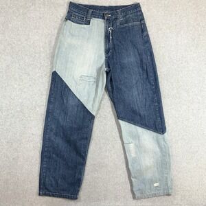 Vintage Y2K Karl Kani Two Tone Embroidered Jeans Mens 32x32 Hip Hop Rapper USA
